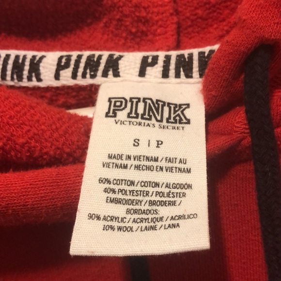 Pink Victoria’s Secret small hoodie - Picture 2 of 2